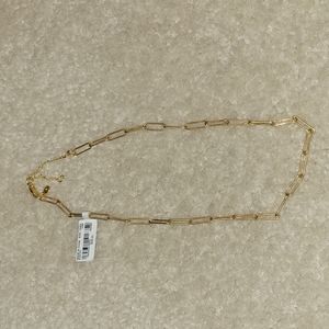 Madewell Paperclip Necklace Gold